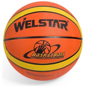 Баскетболна топка - оранжево и жълто - 25 см.