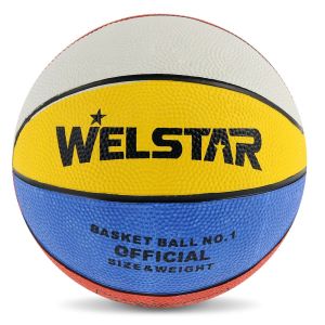 Детска баскетболна топка - цветна - 13.5 см.