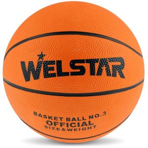 Детска баскетболна топка - оранжева - 17.8 см.