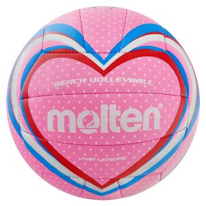 Волейболна топка - розова - сърце - 21.3 см.