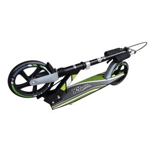 Детски скутер - черно и зелено - сгъваем