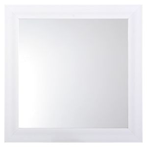 Стенно огледало - квадратно - бяло - 36 х 36 см.