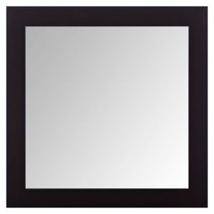 Стенно огледало - квадратно - черно - 36 х 36 см.