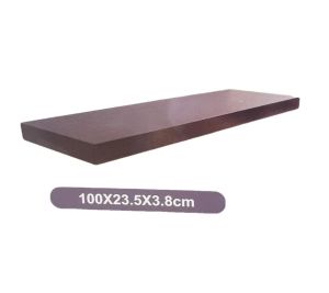 Рафт за стена - дървен - скрити подпори - 100 см.