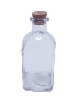 Стъклена бутилка - коркова тапа - 150 мл.