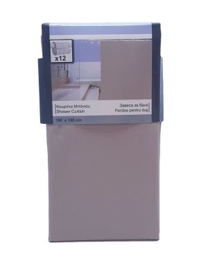 Завеса за баня - сива - 180 х 180 см.