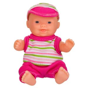 Кукла бебе - цикламен панталон - 13 см.