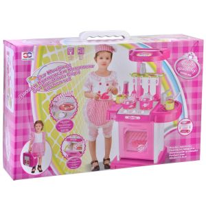 Детска кухня - розова - със звук и светлини