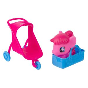 Пони - розово - с количка