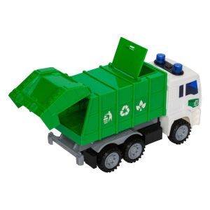 Камион за смет - зелен - със звук и светлини - 27 см.