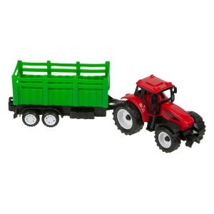 Трактор - зелен - с ремарке - 3 вида