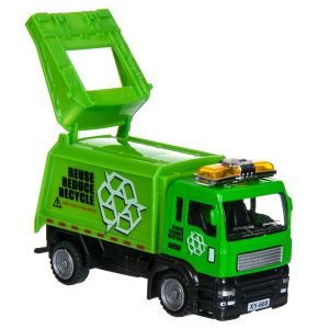 Камион за боклук - зелен - 11 см.