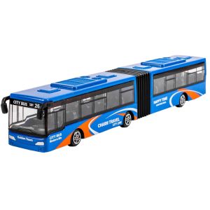 Градски автобус - двоен - син - 21 см.