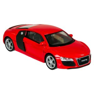 Лек автомобил - Audi R8 - червен - 13 см.