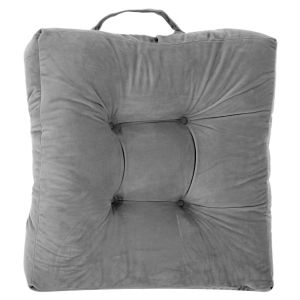 Декоративна възглавница за стол - сива - 46 х 46 см.