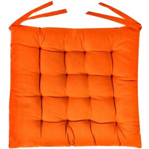 Декоративна възглавница за стол - оранжева - 40 х 40 см.