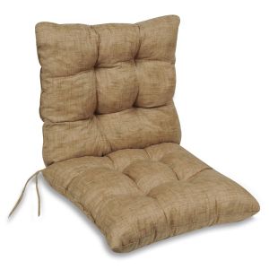 Възглавница за стол - с облегалка - бежова - 50 х 100 см.
