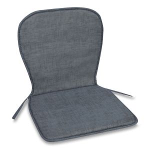 Възглавница за стол - с облегалка - графит - 42 х 78 см.