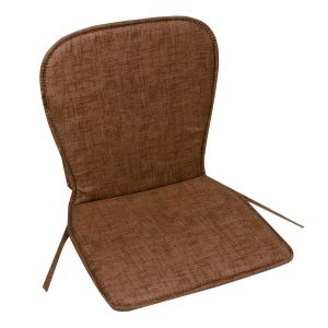 Възглавница за стол - с облегалка - кафява - 42 х 78 см.