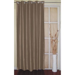 Завеса - копринена - кафява - 140 х 250 см.