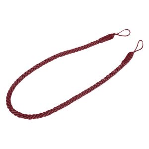 Декоративно въже за завеси - усукано - бордо - 74 см.
