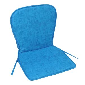 Възглавница за стол - с облегалка - светло синя - 42 х 78 см.