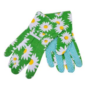 Градински ръкавици - памучни - маргаритки