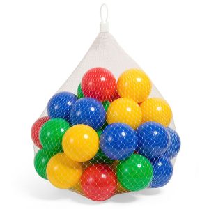 Разноцветни топчета - пластмасови - 7 см. - 40 бр.