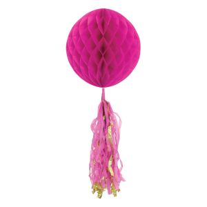 Парти декоративна топка - розова - 55 х 25 см.