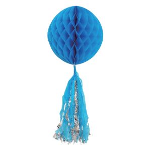 Парти декоративна топка - синя - 55 х 25 см.