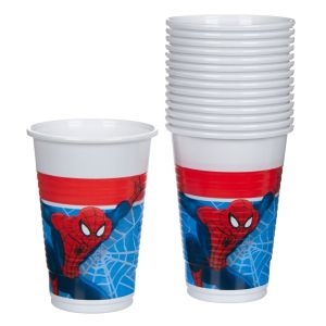 Парти чаши - SPIDERMAN - пластмасови - 200 мл. - 15 бр.