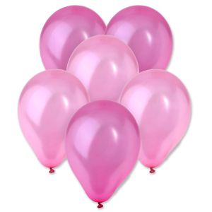 Парти балони - розови - 23 см. - 10 бр.