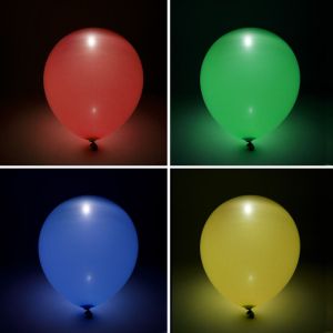 Парти балони с LED светлини - 30 см. - 4 бр.