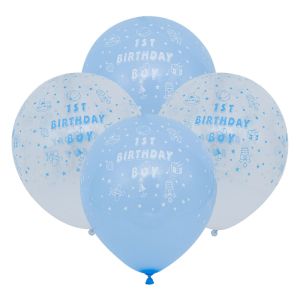 Парти балони - 1st Birthday Boy - 23 см. - 10 бр.