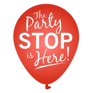 Парти балон - PARTY STOP - червен - 90 см.
