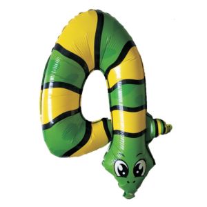 Парти балон - змия - цифра 4 - 38 х 47 см.