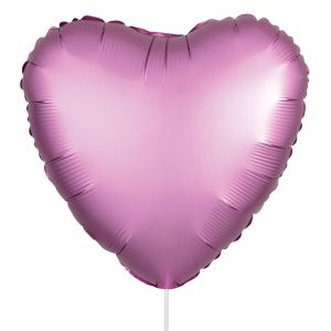 Парти балон - розов - сърце - 49 х 46 см.