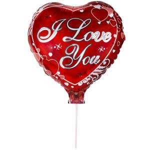 Парти балон - червен - сърце - 50 х 46 см.