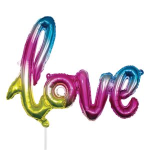 Парти балон - LOVE - цветен - 64 х 72 см.