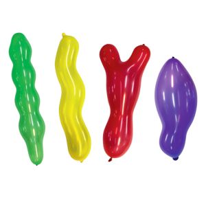 Парти балони - цветни - неправилна форма - 10 бр.