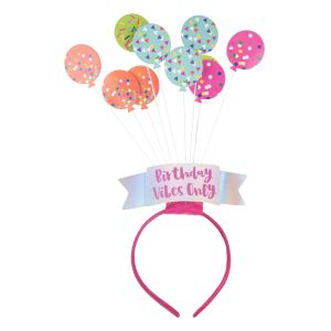 Парти диадема - цветни балони