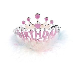 Парти корона - сребриста - Birthday princess