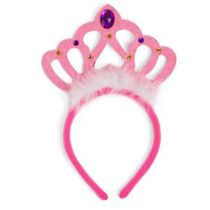 Карнавална диадема - корона - розова