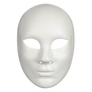 Карнавална маска - бяла