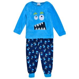 Бебешка пижама - синя - чудовище