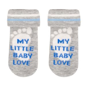 Бебешки чорапи - сиви - стъпка