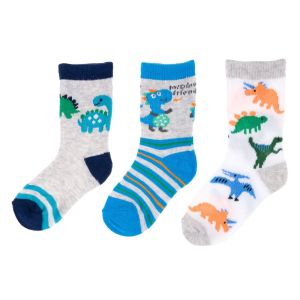 Бебешки чорапи - динозаври - 3 чифта
