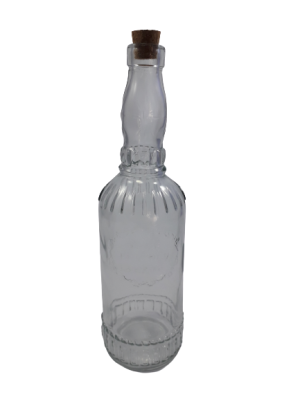 Стъклена бутилка за вода - Home fantasy - коркова тапа - 720 мл.