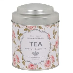 Кутия за чай с флорални мотиви 9 х 11,8 см.