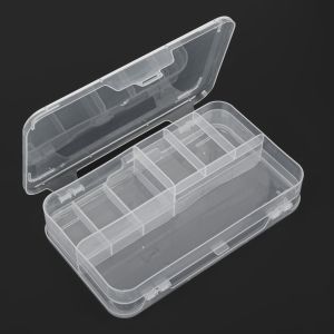 Органайзер тип кутия с прозрачни разделители 21,4 х 12,7 х 4,8 см. 